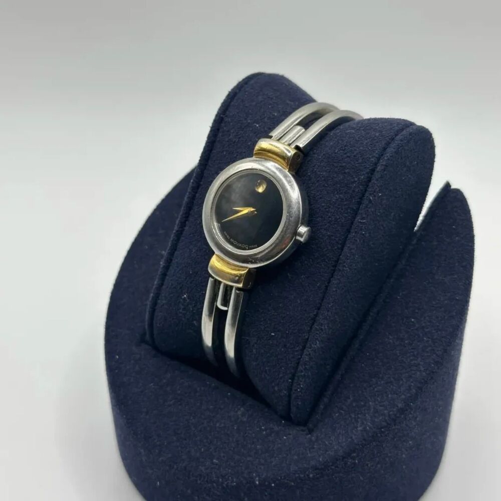 Vintage Movado Harmony Two-Tone Ladies Wrist Watch - Picture 2 of 5